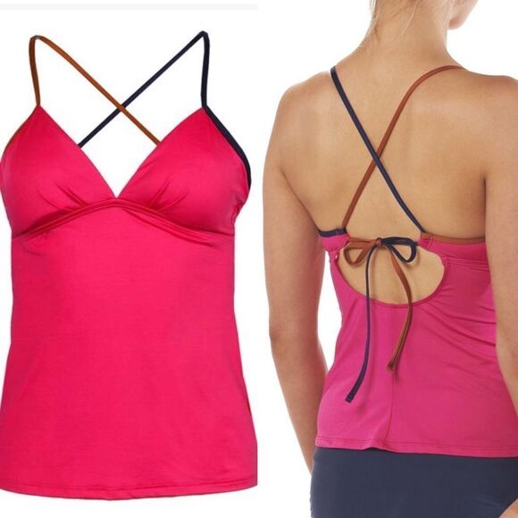 𝅺🆕 Patagonia Eiron Padded Tankini Top in Magenta - Picture 1 of 5